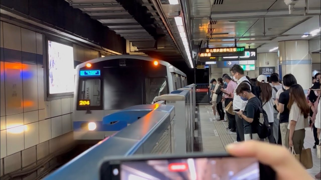 北捷c321型機電改ABB-IGBT105/106車組進出站合輯