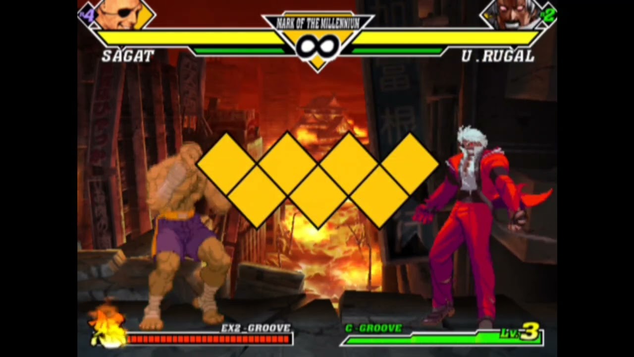 Capcom vs SNK 2 Sagat Instant Super K.O
