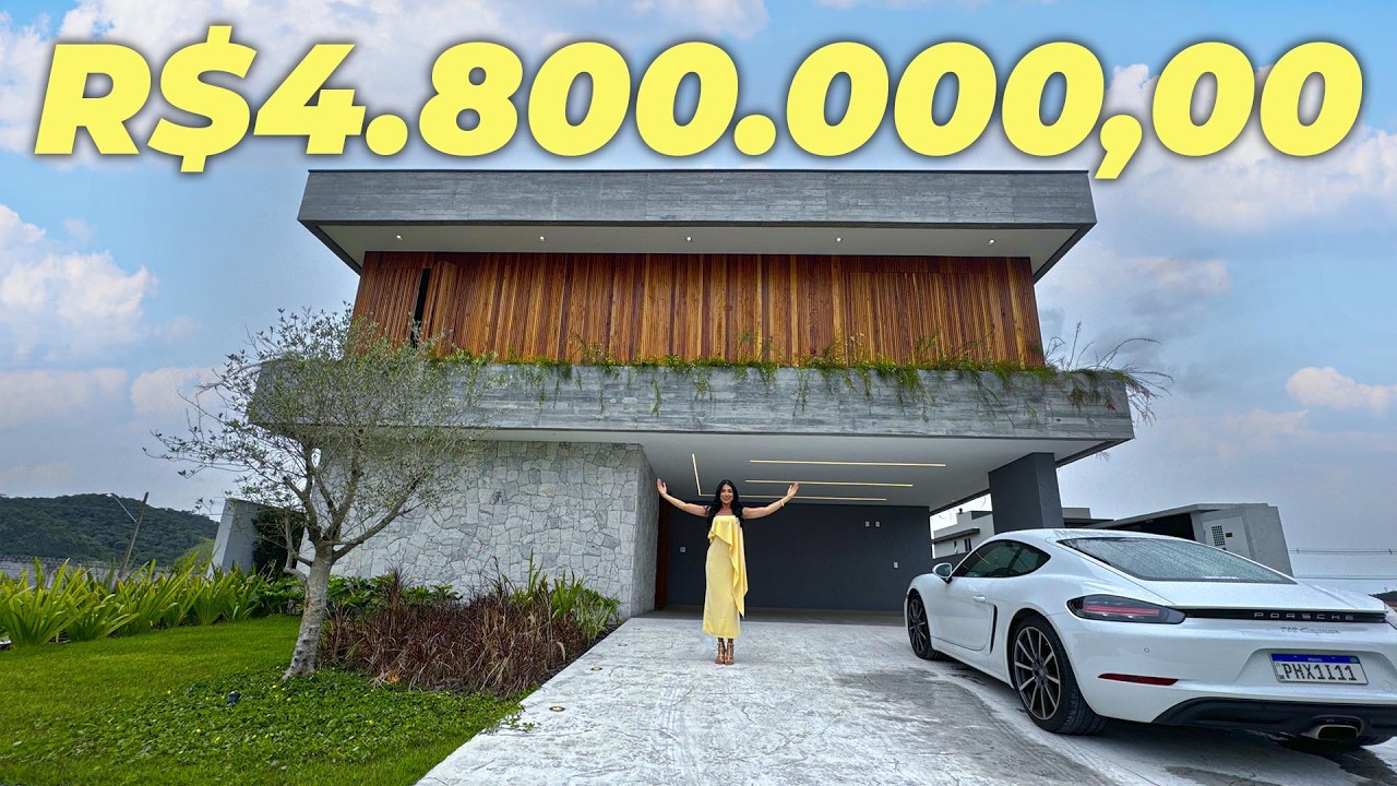 SUPER CASA LUXUOSA E RARA INSPIRADA NA ITÁLIA, CHEGANDO DE PORSCHE NA RUA DOS MILIONÁRIOS!