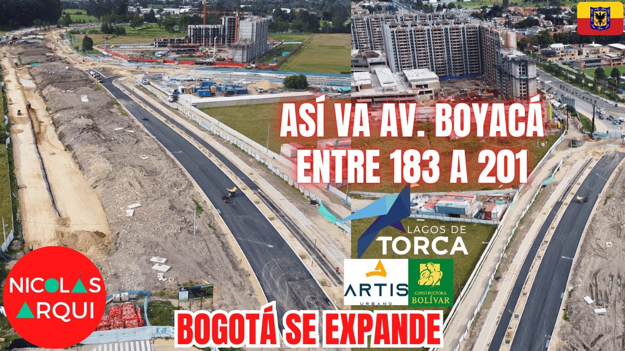 🛑Así Avanza Ampliación de la Avenida Boyacá entre la 183 y la Calle 201 😱 Viviendas Lagos de Torca