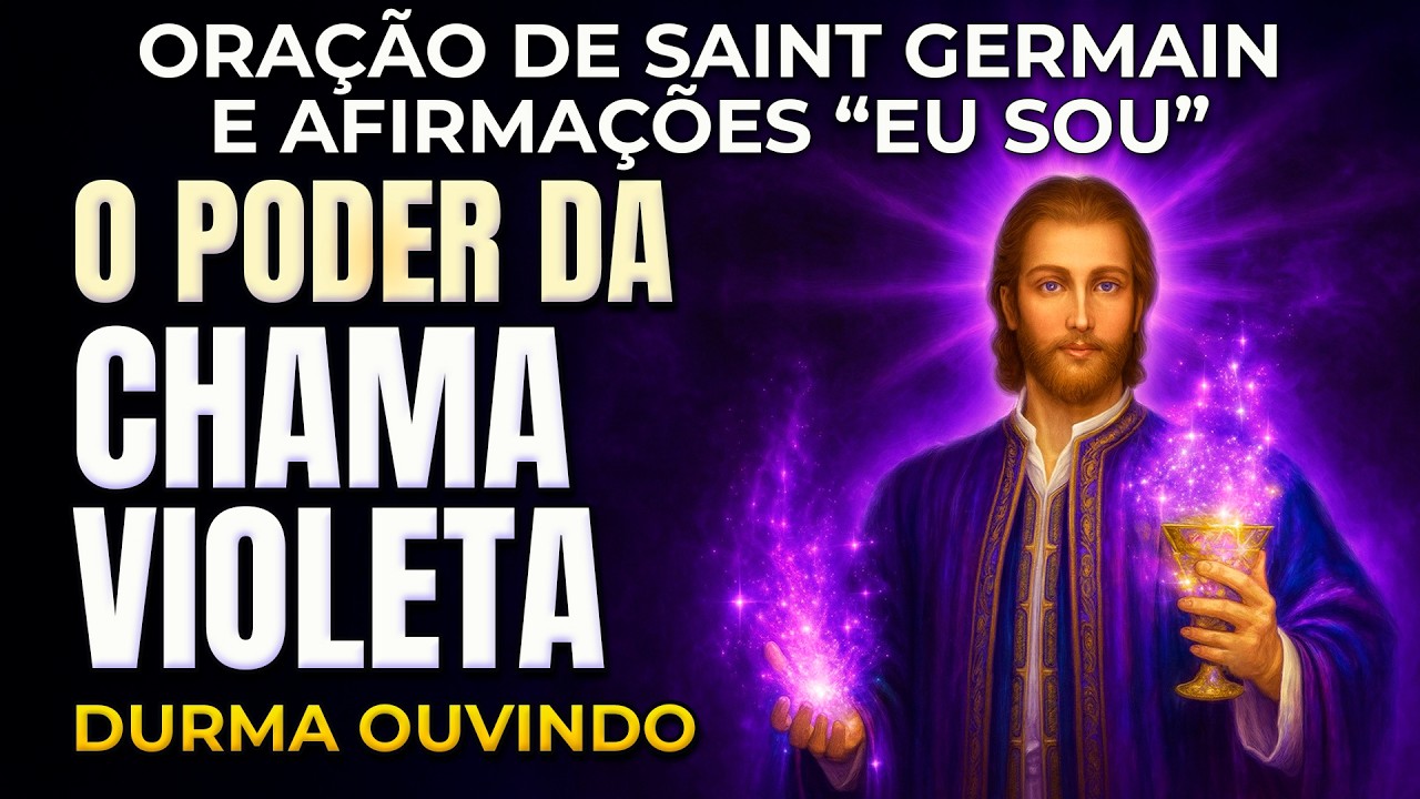 INCRÍVEL! ORAÇÃO DE SAINT GERMAIN E AFIRMAÇÕES “EU SOU” – ATIVE A CHAMA VIOLETA DORMINDO