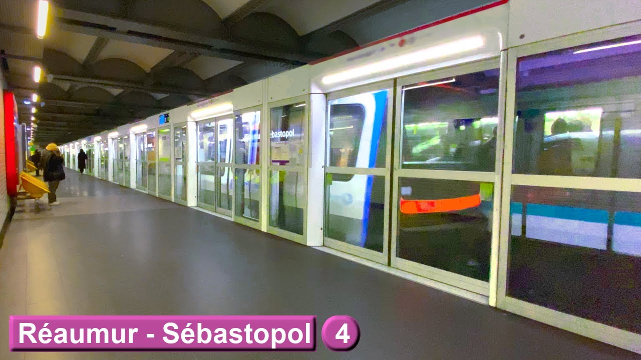 Реомюр — Себастополь | линия 4 : Парижский метрополитен ( RATP MP14 )