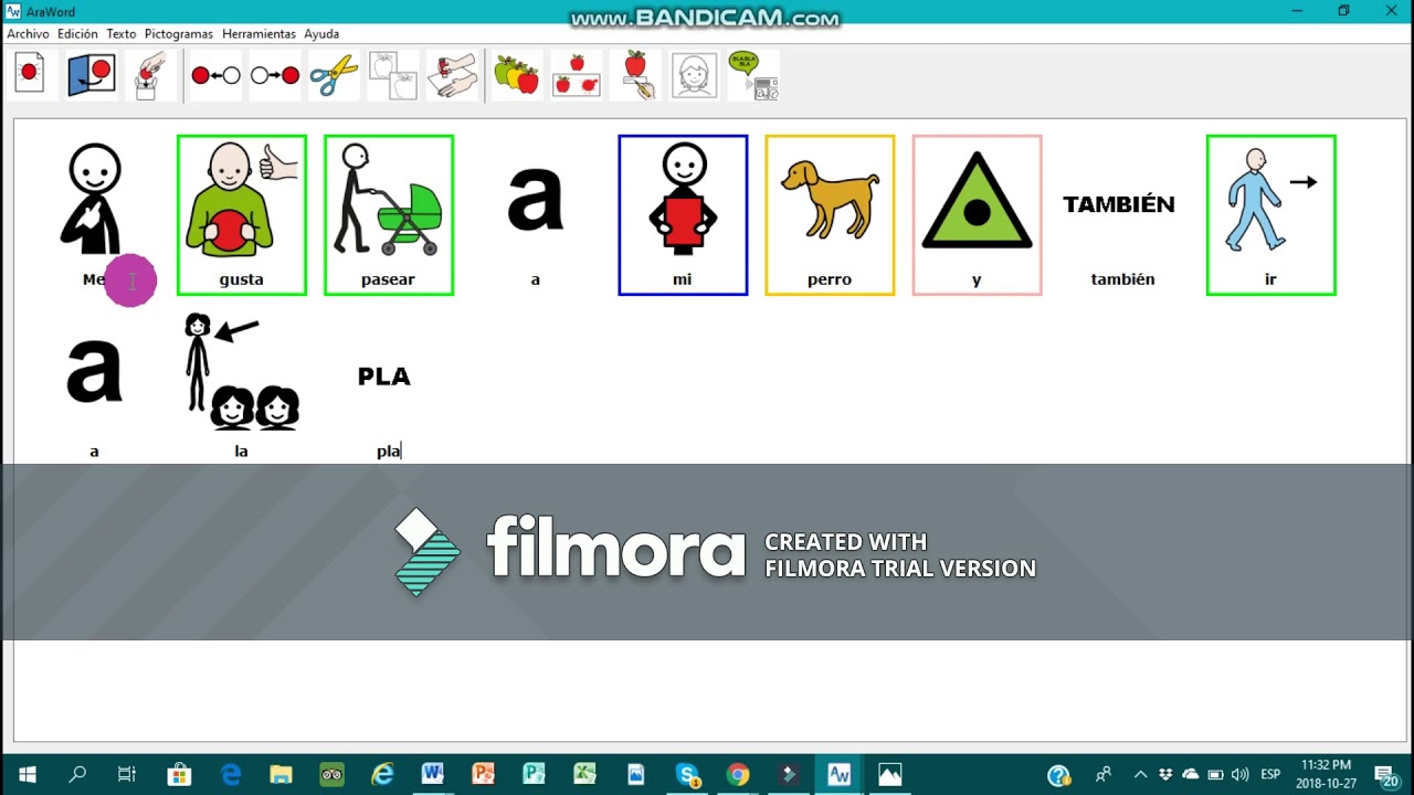 Aplicación y uso de Araword