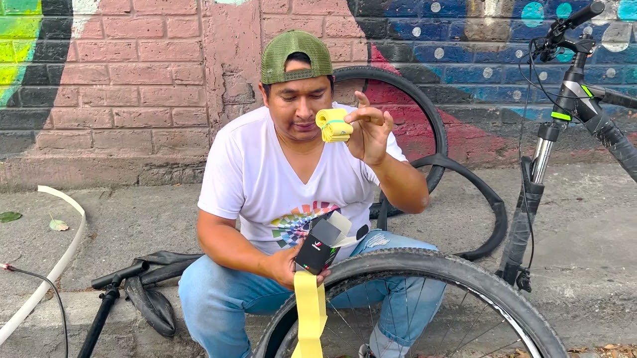 Te muestro una protección para la cámara o llanta de tu bicicleta. Fácil y muy practica