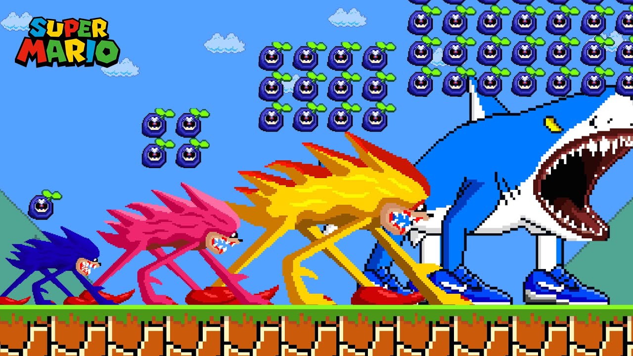 Upgrading Shin Sonic to the Strongest Tralalero Tralala Ever in Super Mario | SM Animation