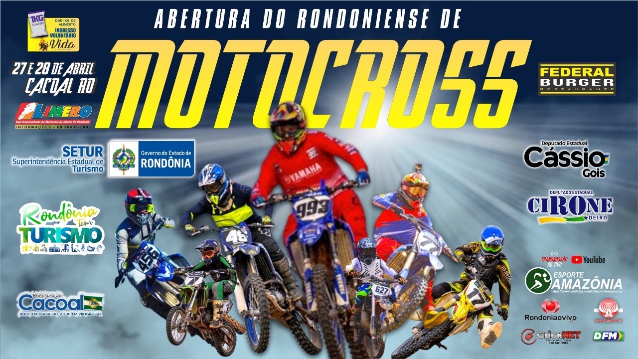 Abertura do Rondoniense de Motocross 2024 em Cacoal, Rondônia
