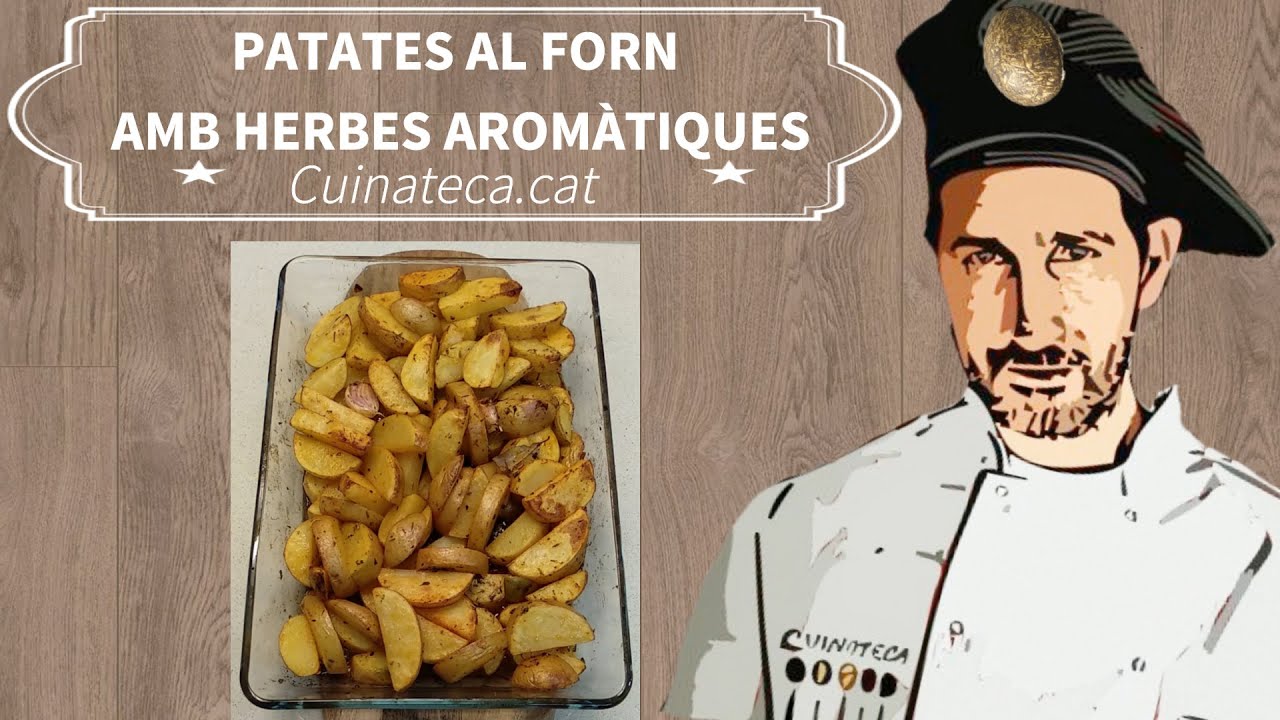 PATATES al forn amb herbes AROMÀTIQUES// Recepta de cuina fàcil..(Receptes de cuina)