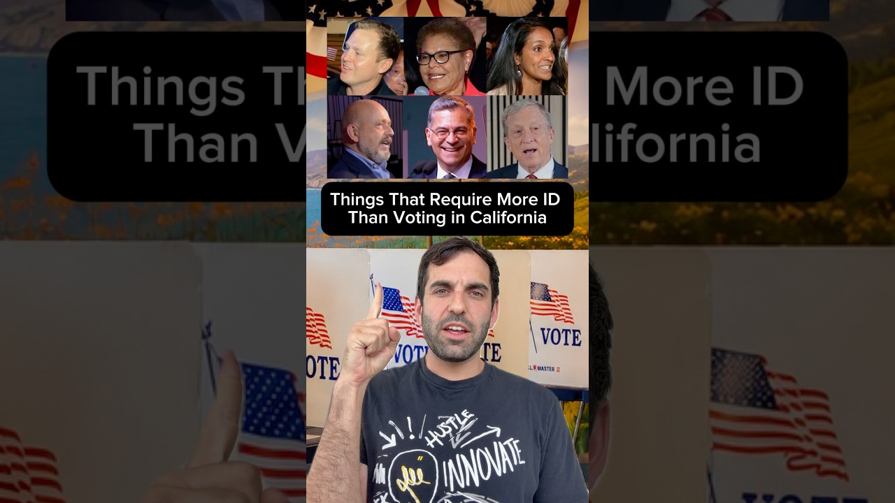 Things That Require More ID Than Voting in #California 🗳️
