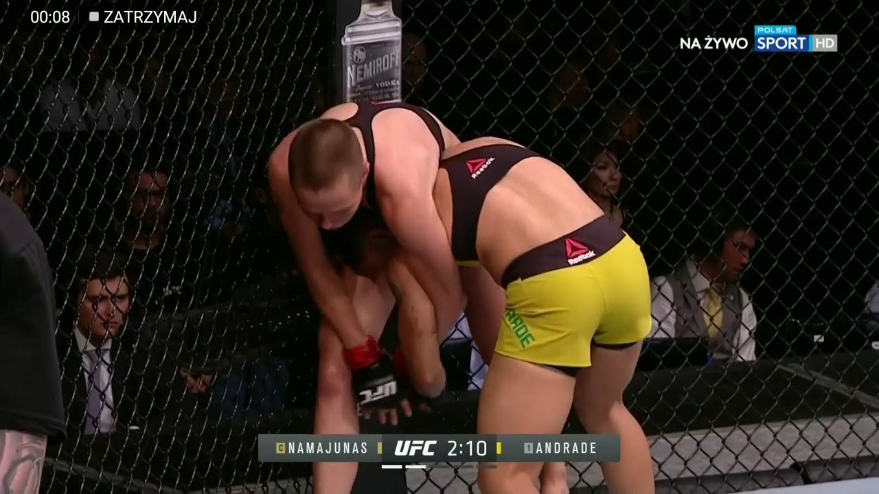 Jessica ANDRADE vs Rose NAMAJUNAS | UFC 237 | Knockout (Slam)