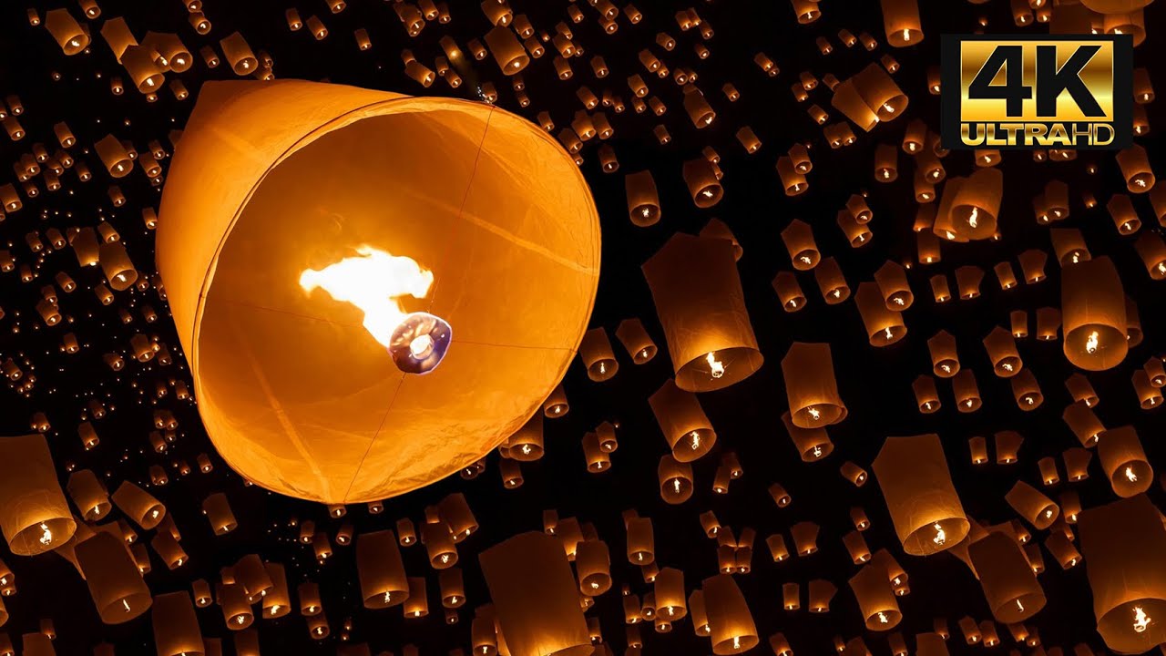 Beautiful Lantern Festival for 8 HOURS | Relaxation, Sleep, Meditation 4K