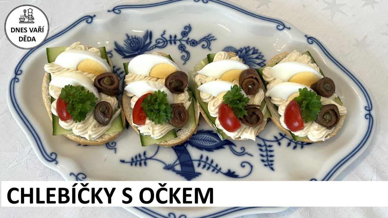 Chlebíčky se sardelovou pastou a rybím očkem | Josef Holub