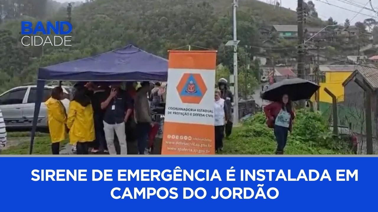 Sirene de emergência é instalada em Campos do Jordão | BAND CIDADE 1ª EDIÇÃO