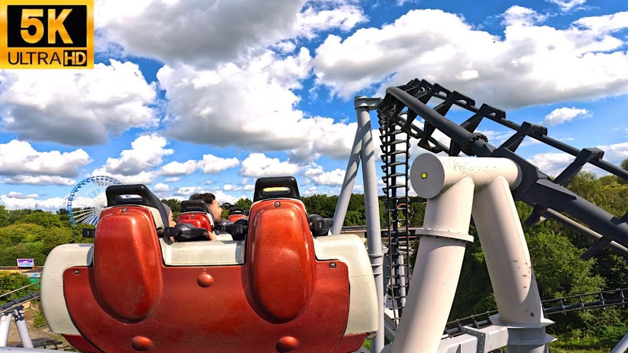 Xpress: Platform 13 POV 5K Back Row OUTDOORS ROCKIN&rsquo; ROLLER COASTER Walibi Holland