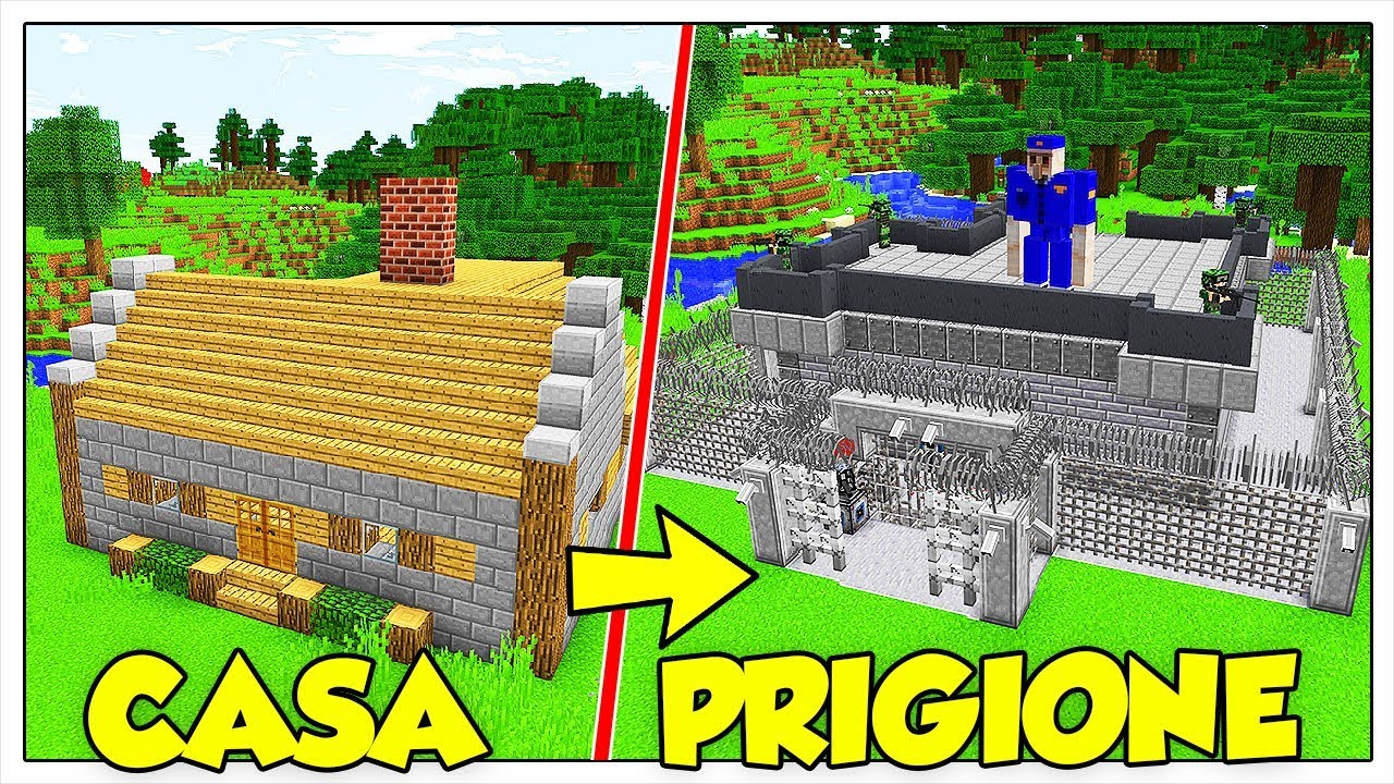 TRASFORMIAMO LA MIA CASA IN PRIGIONE! - Minecraft ITA