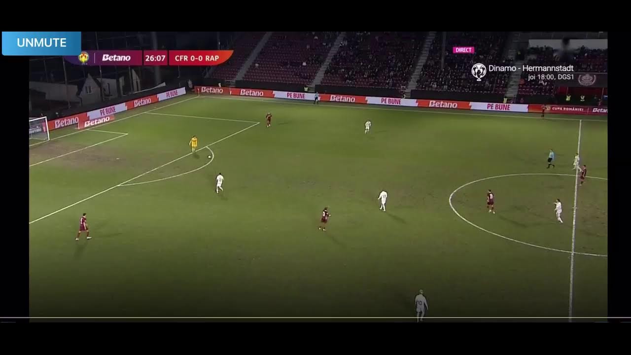 CFR Cluj vs rapid București