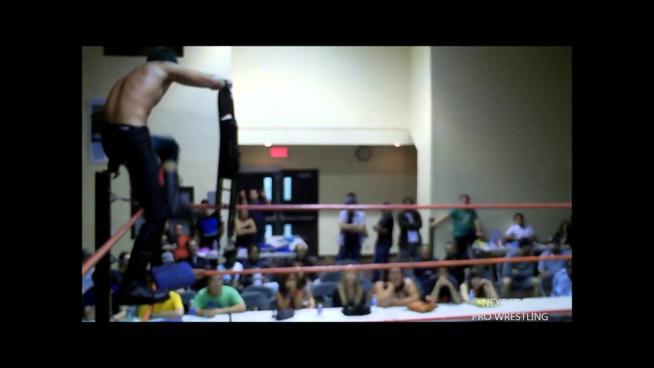 NEXT LEVEL PRO WRESTLING - Maredes Leaps With Steel Chair