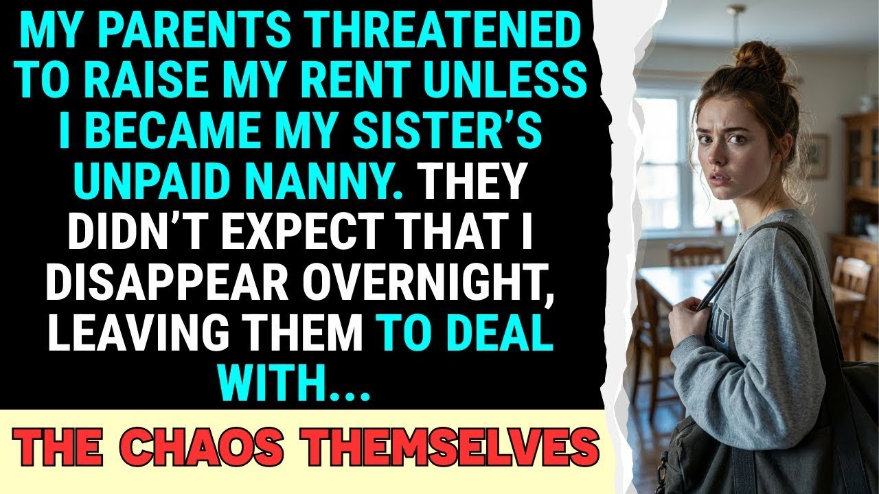 They Tried To Trap Me As An Unpaid Nanny.They Didn't Expect Me To Quit The Job That Pays Their Bills
