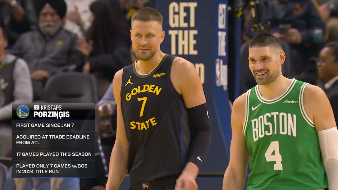 Kristaps Porziņģis Makes His Official Warriors Debut!