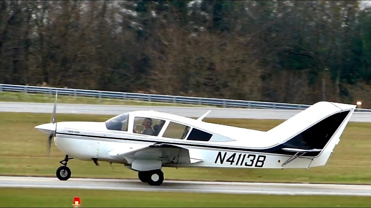 1974 Bellanca Landing and Taking Off at Carroll Airport