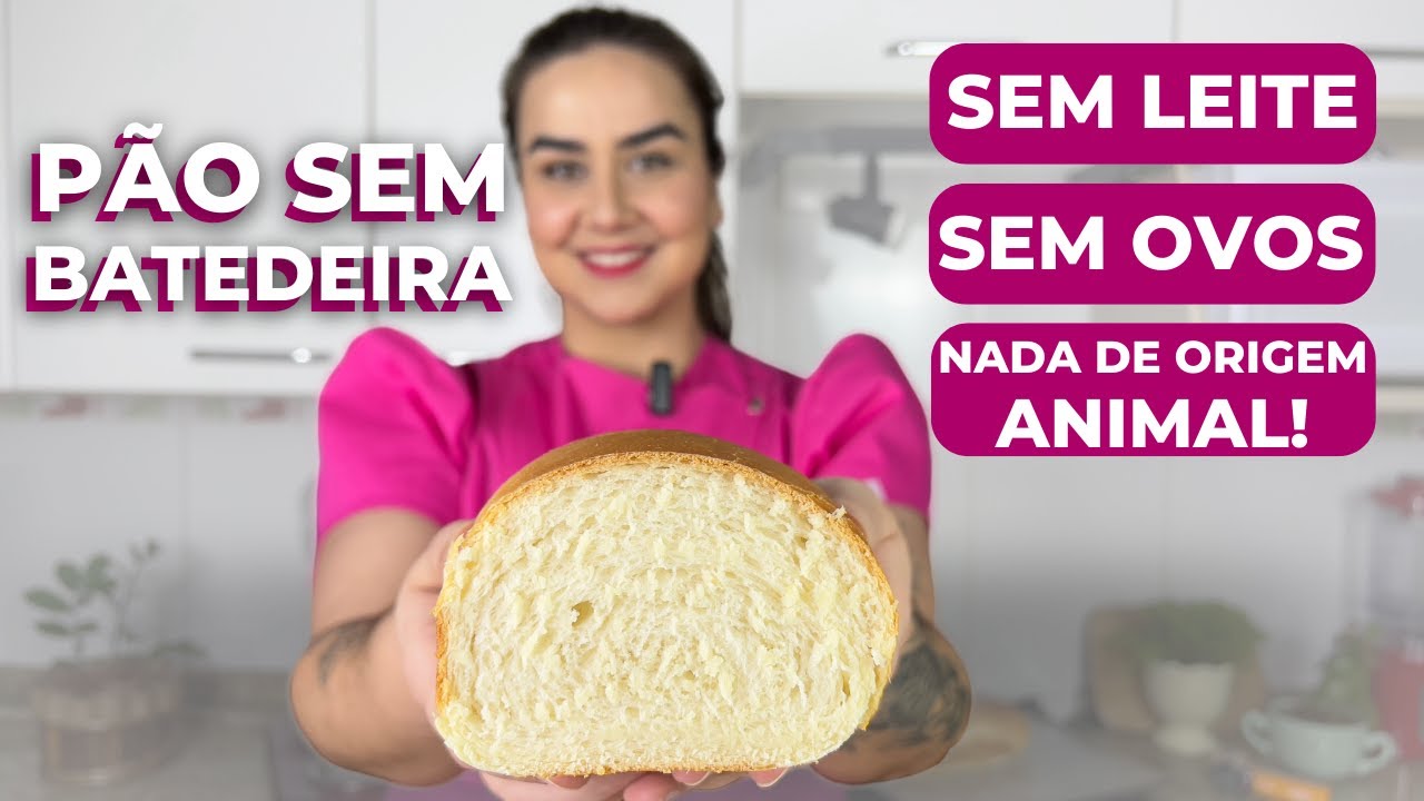 Como fazer pão caseiro fácil, barato e vegano! SEM BATEDEIRA!