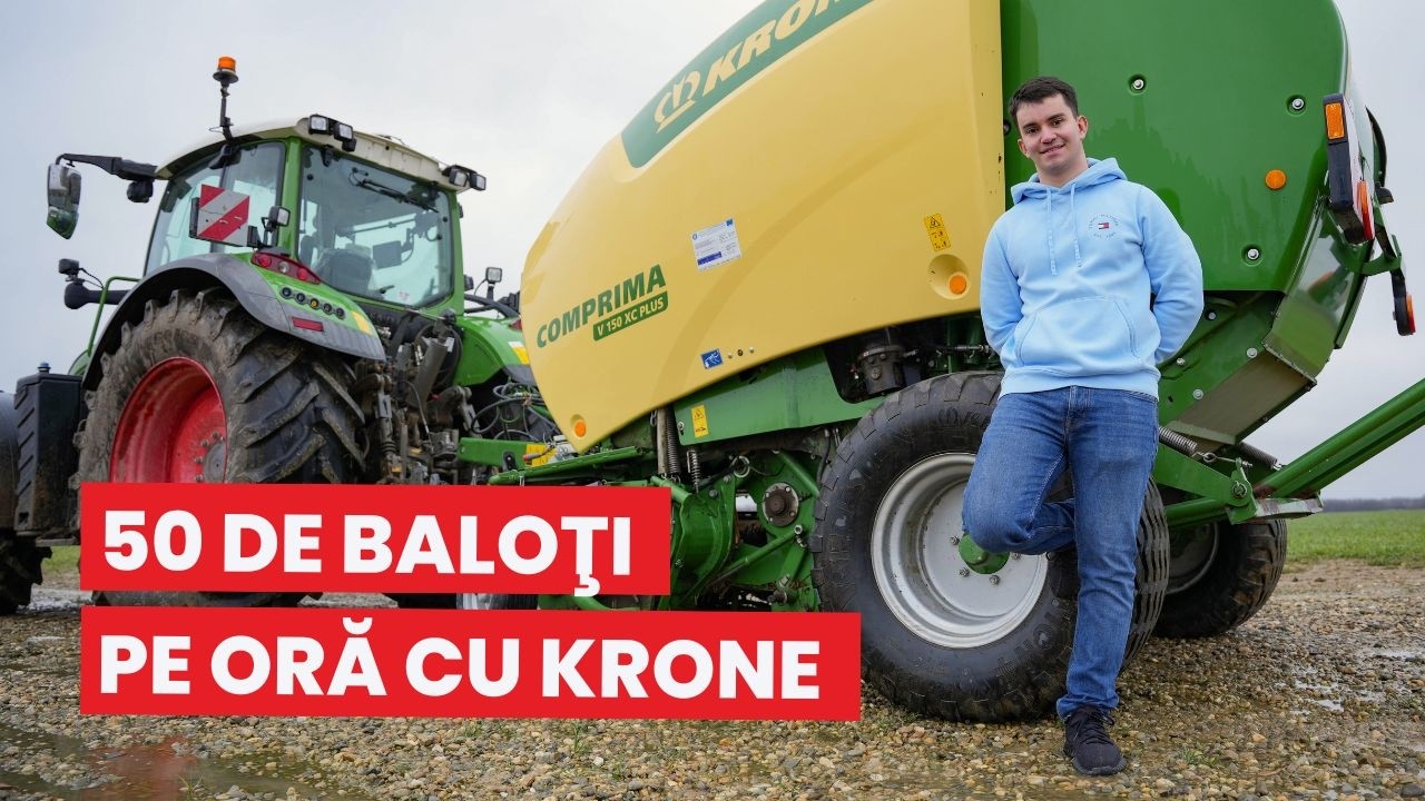 50 de baloţi pe oră cu KRONE Comprima V150XC Plus!