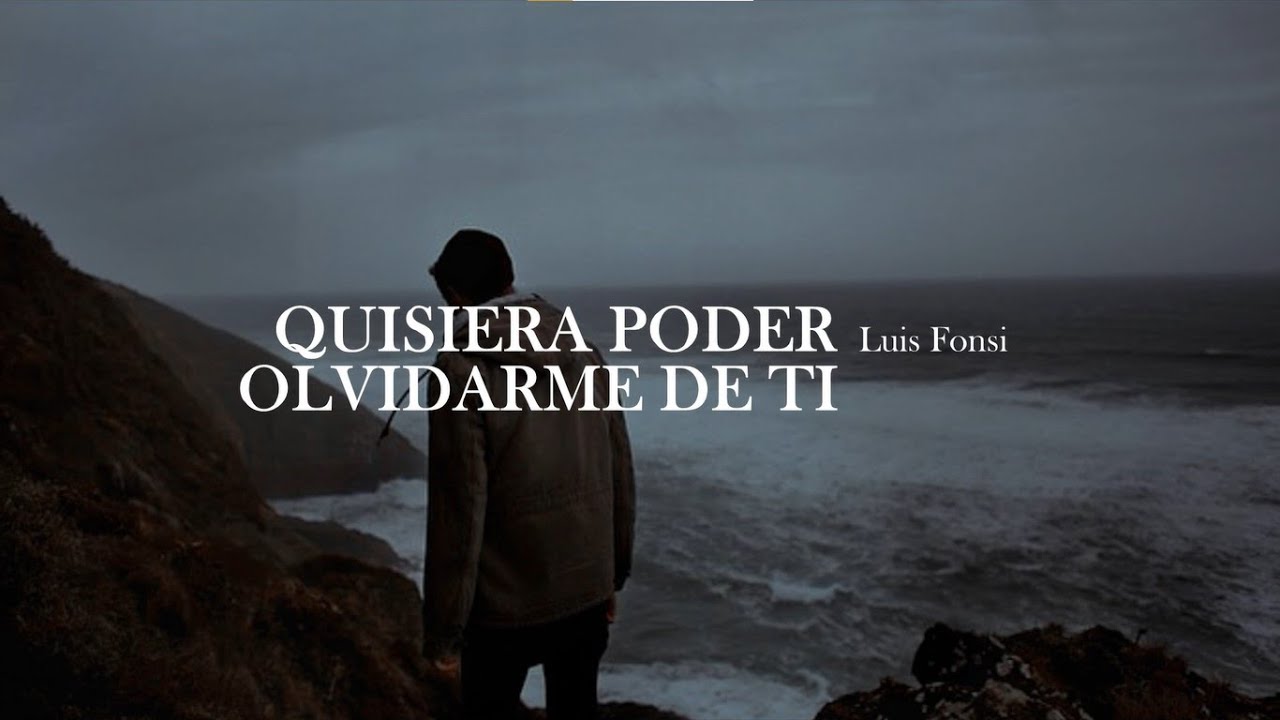 Luis Fonsi - Quisiera poder olvidarme de ti [letra]