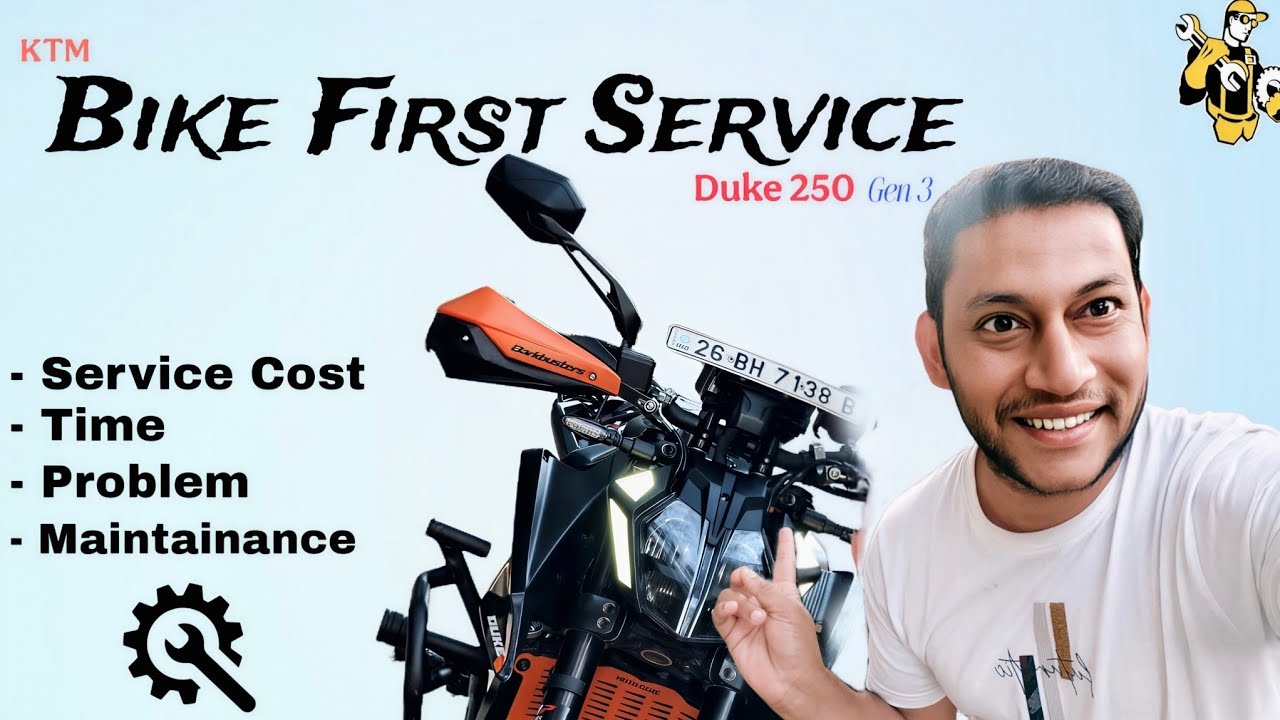KTM Duke 250 Gen 3 - First Service Cost & Experience! 🛠️🏍️
