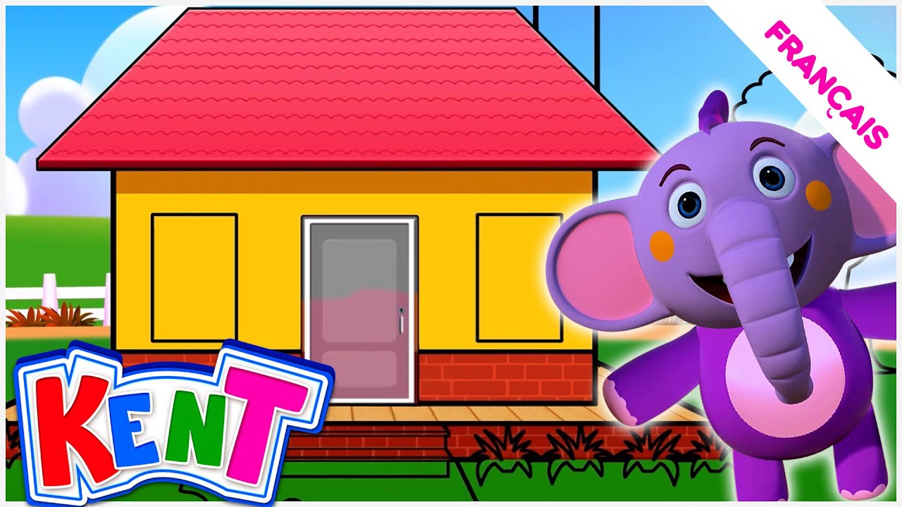 Kent the Elephant | Construire une maison | Dessiner une maison | Bébé Kent