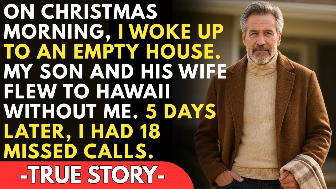 On Christmas Morning, I Found A Cold Note — My Son And His Wife Left For Hawaii And Left Me Behind
