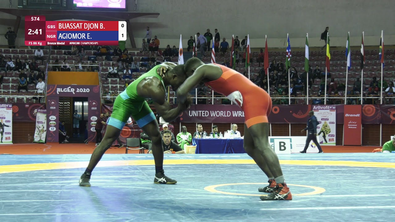 BRONZE FS - 86 kg: B. BUASSAT DJON (GBS) v. E. AGIOMOR (NGR)