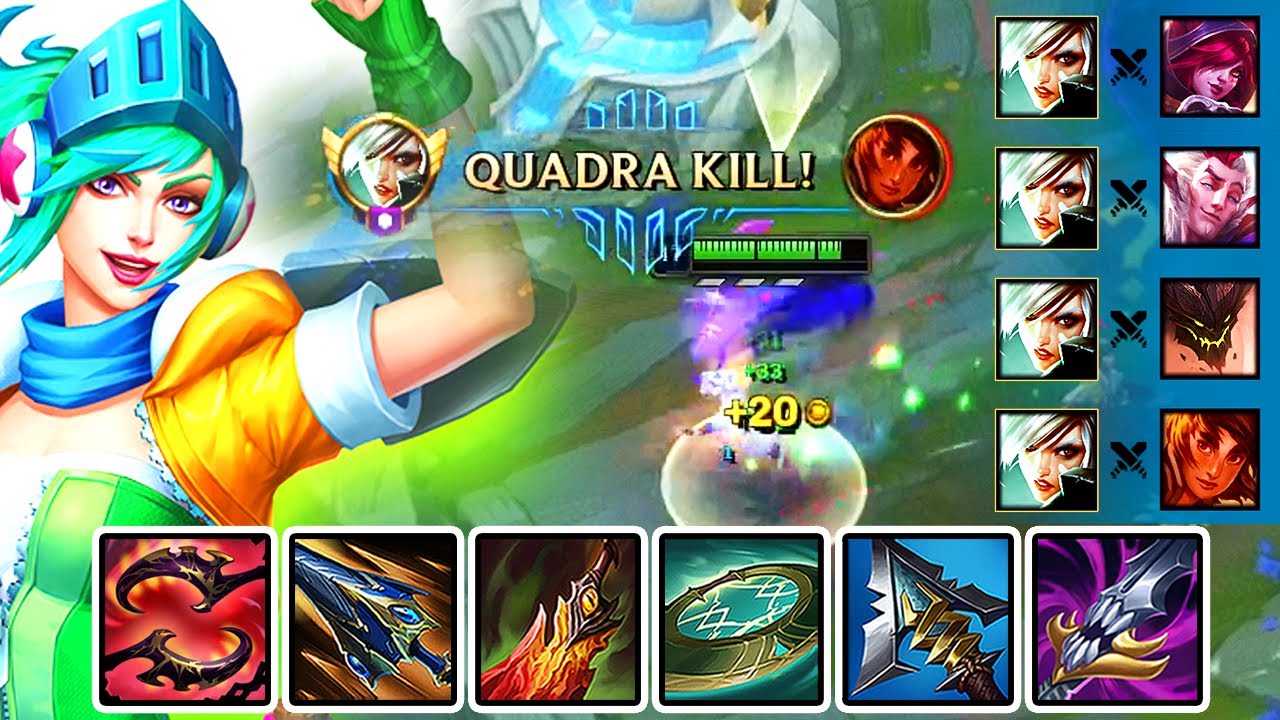 Full Damage Build Riven 1v9 Against Wombo Combo Team — High Elo Ranked Game