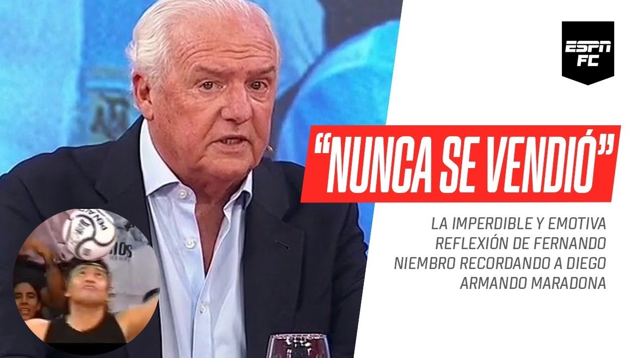 ¡Imperdible! La emotiva reflexión de Fernando #Niembro para recordar a Diego #Maradona