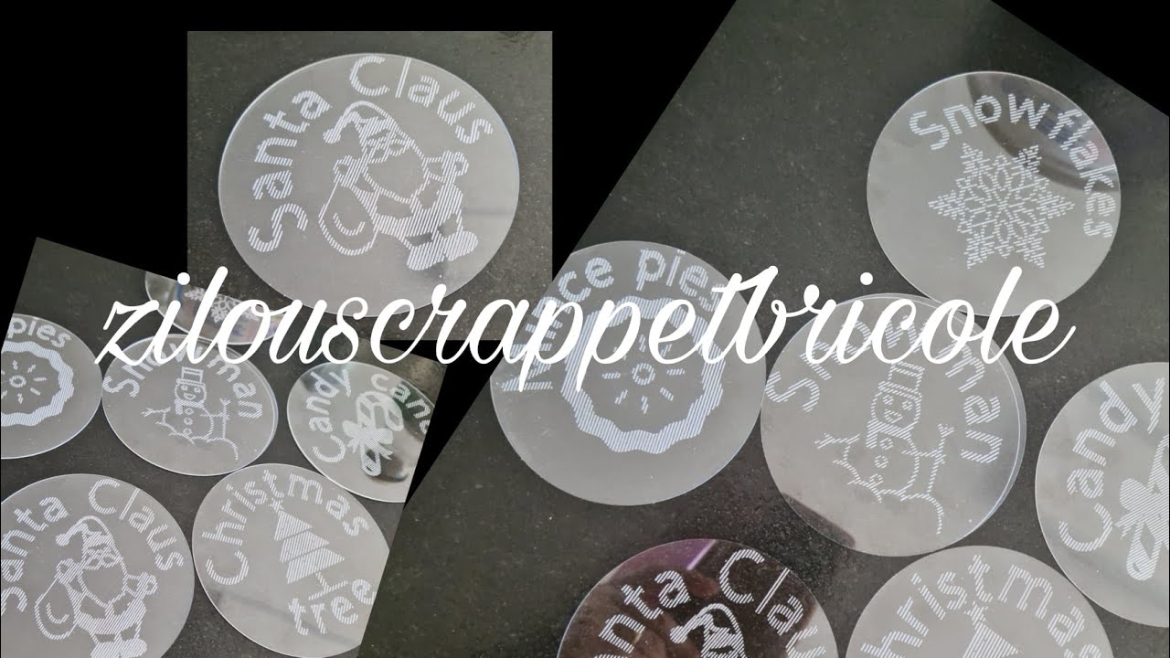 111- tuto cricut gravure sur plexi thème Noel