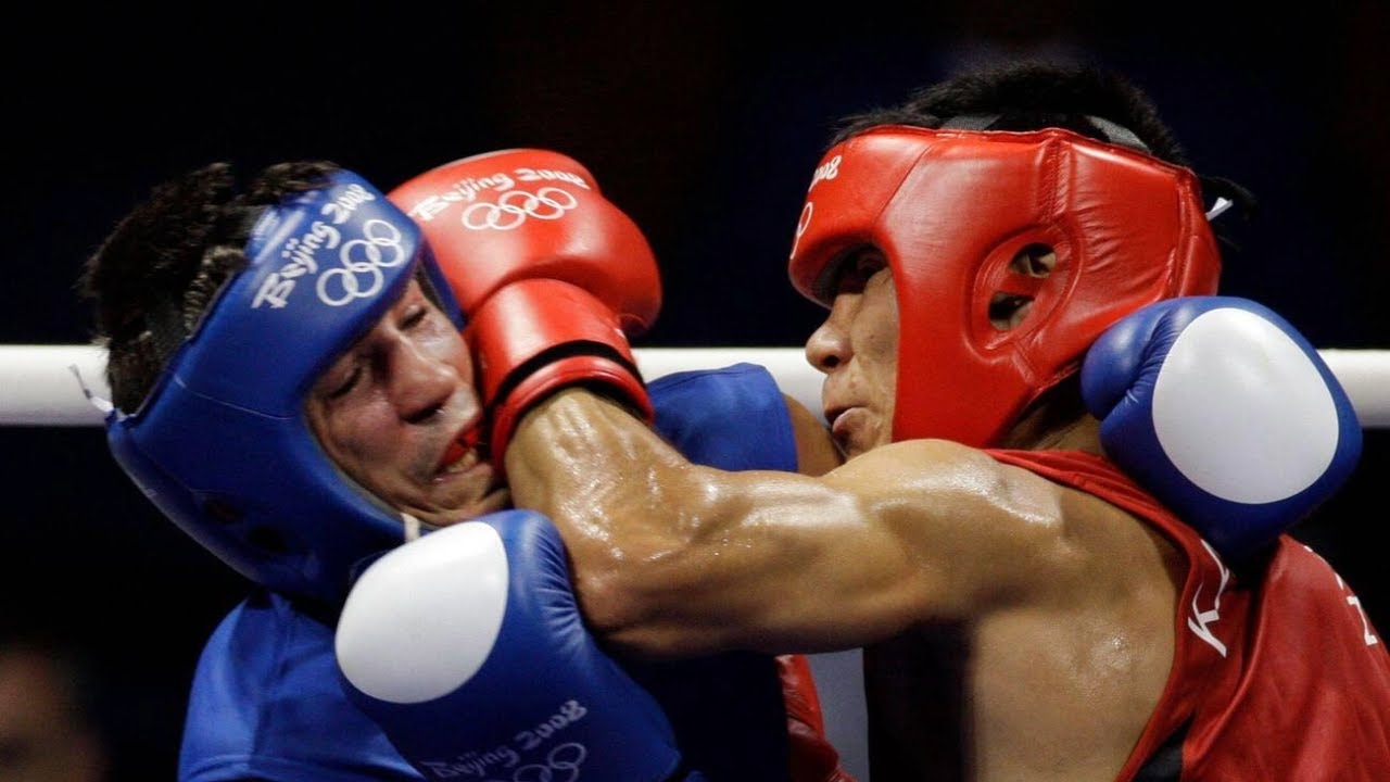Beijing-2008. 1/16 Final. Bakhyt Sarsekbayev (KAZ) 🇰🇿 🆚 🇨🇦 (CAN) Adam Trupish -69kg.