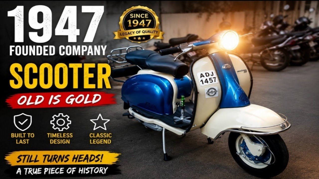 Посмотрите, как потрясающий скутер Indian Lambretta 150 1968 года снова в пути!