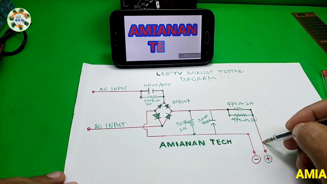 DIY | TESTER for LED TV BACK LIGHT (schematic diagram)