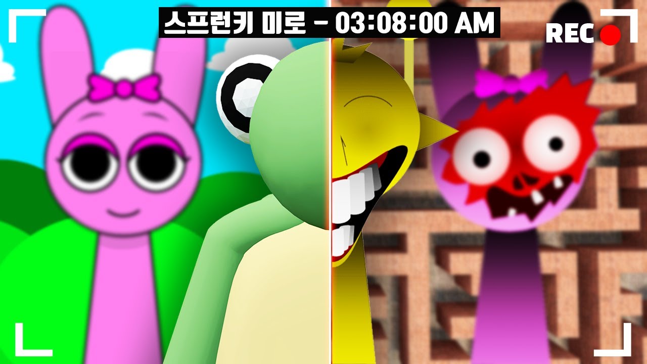 숨겨진 스프런키 미로에 들어갔습니다..