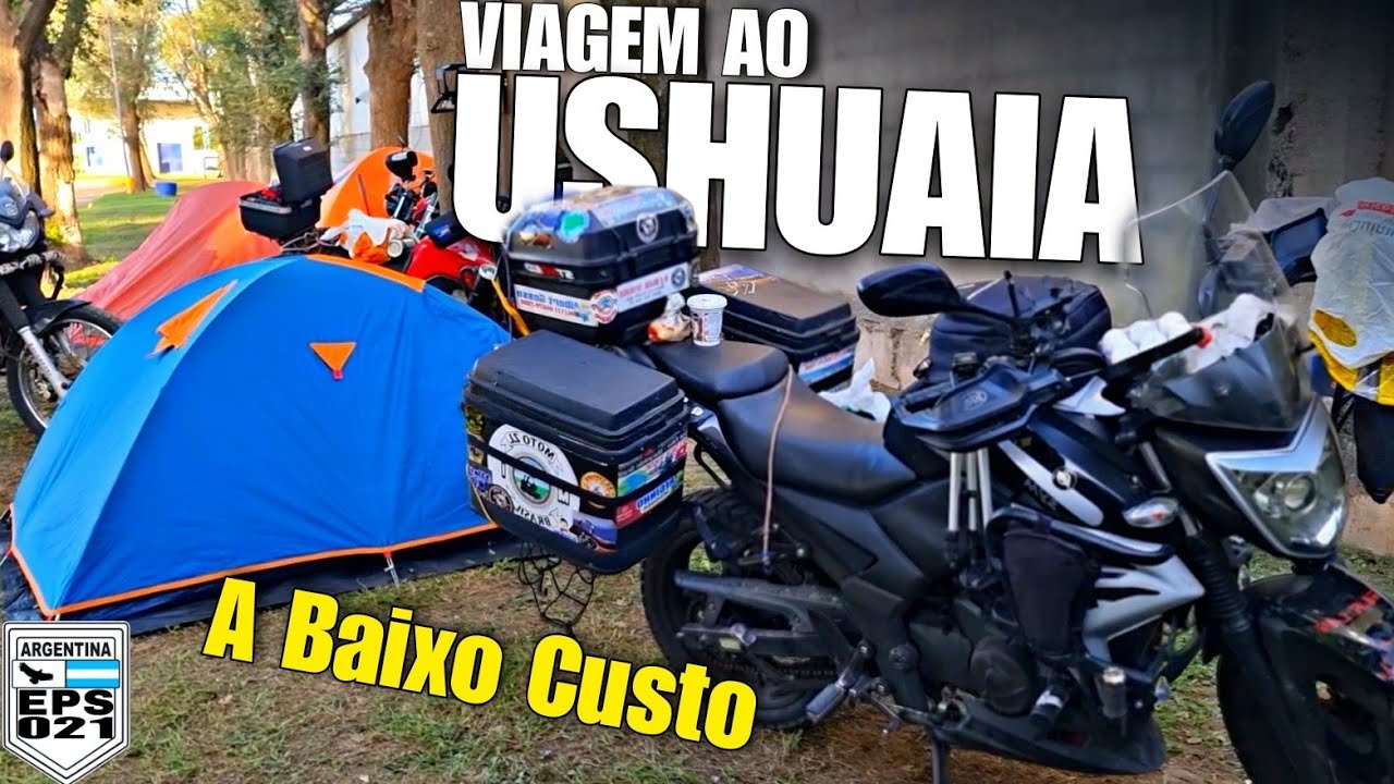 Ep_21 Viagem de Moto ao USHUAIA no Inverno❄️ a Baixo Custo Viagem de Moto Para o ARGENTINA Acampando