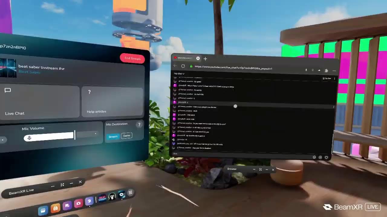 beat saber livstream #vr