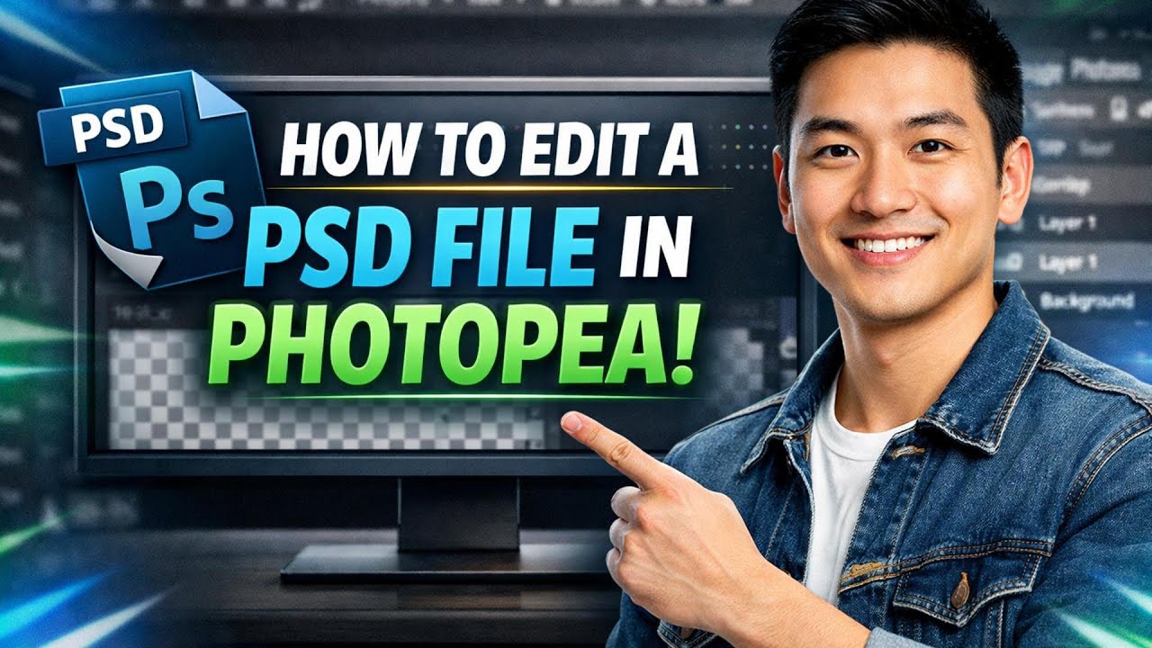 How to EDIT a PSD FILE in Photopea (Step by Step)
