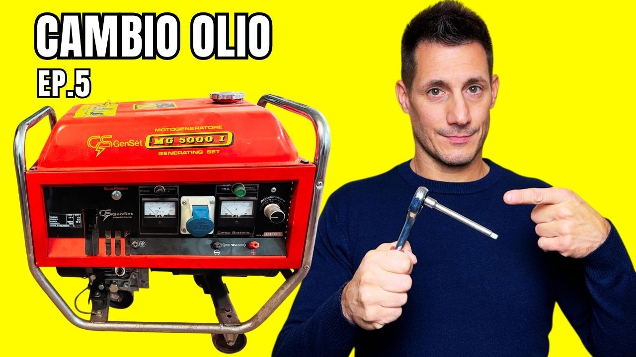 RECUPERO VECCHIO GENERATORE ELETTRICO BENZINA 4 TEMPI EP.5