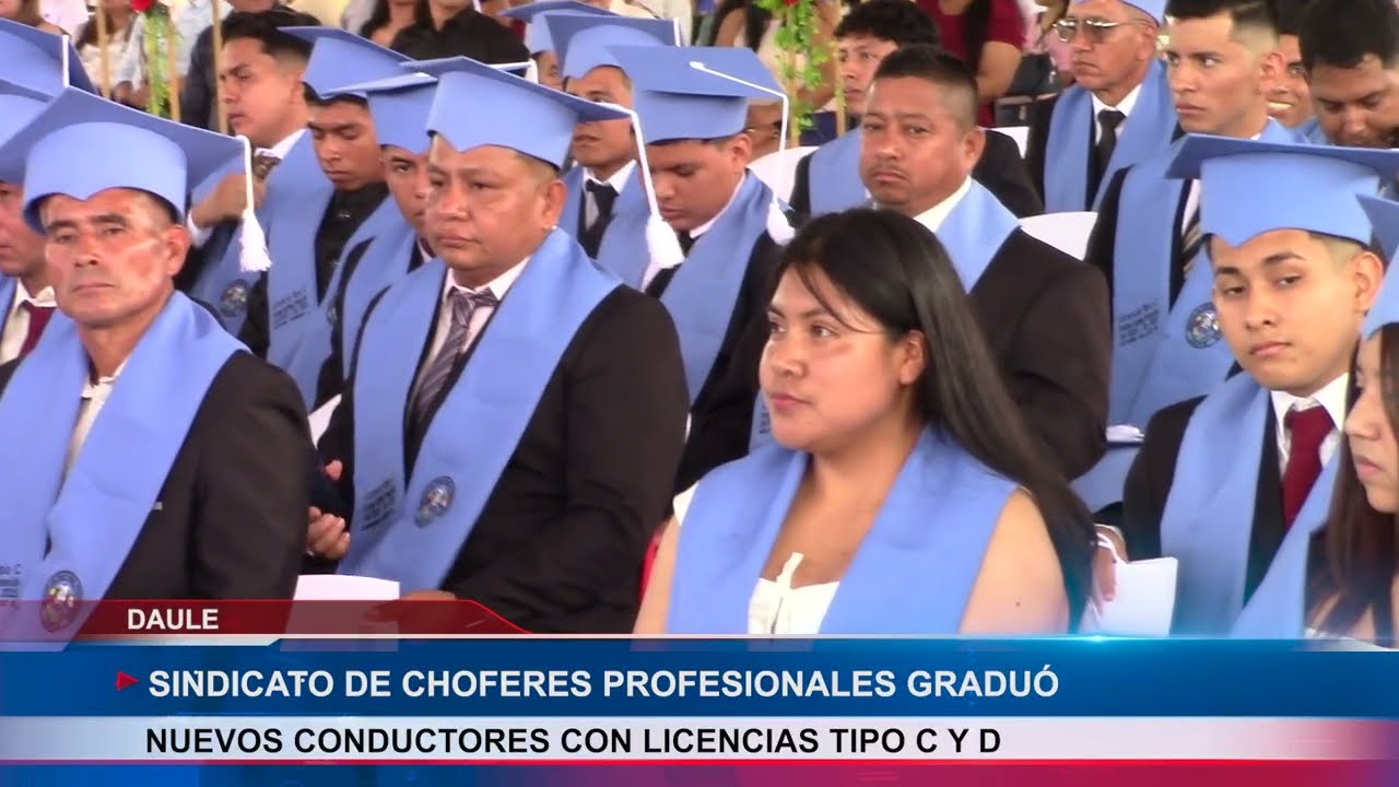 GRADUACION ENERO 2026 DE SINDICATO DE CHOFERES