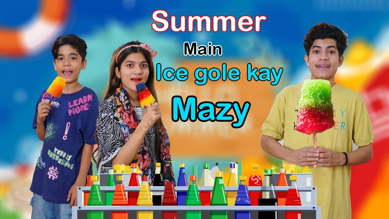 Summer main Ice gole kay Mazy | Funny Comedy Video 😁🤣|MoonVines