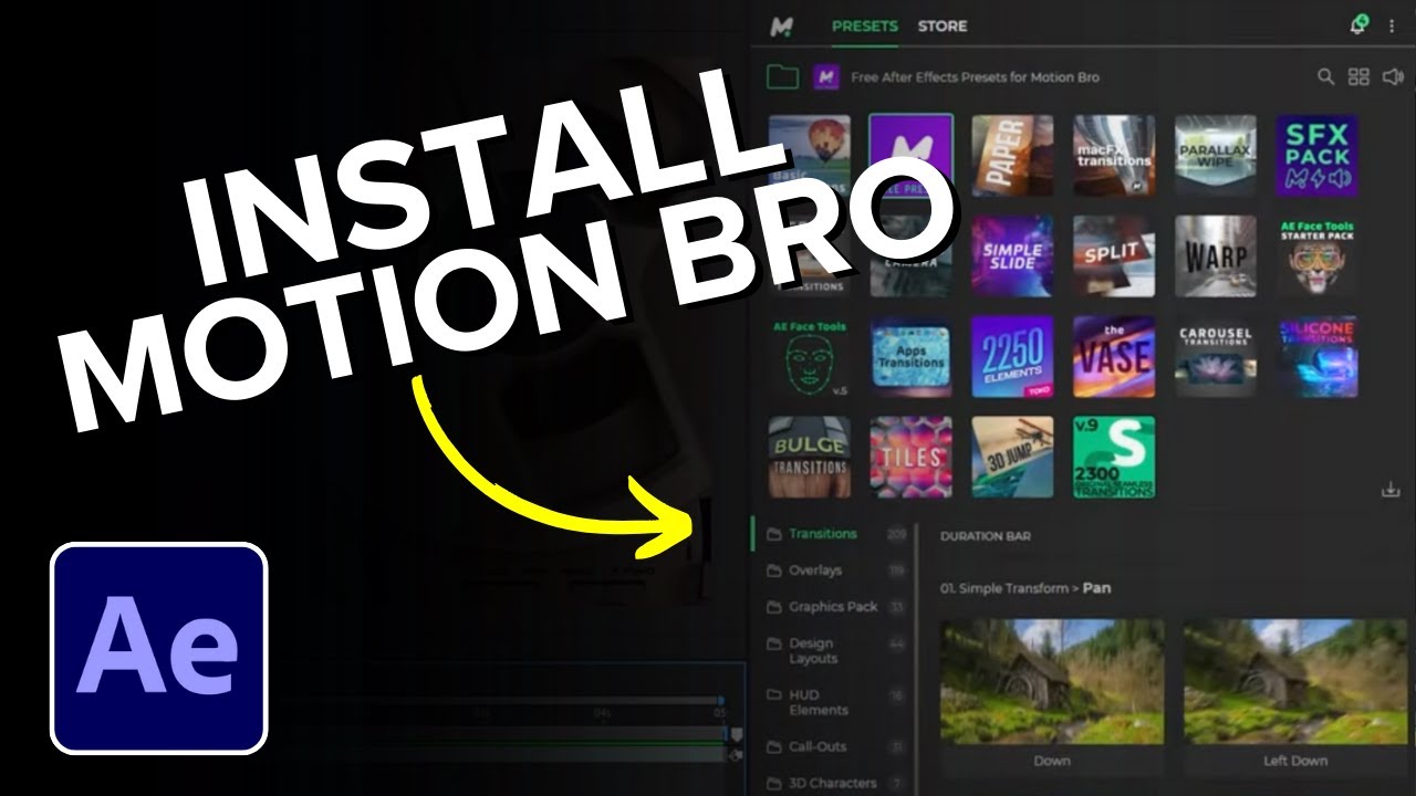 How to Install Motion Bro in After Effects
