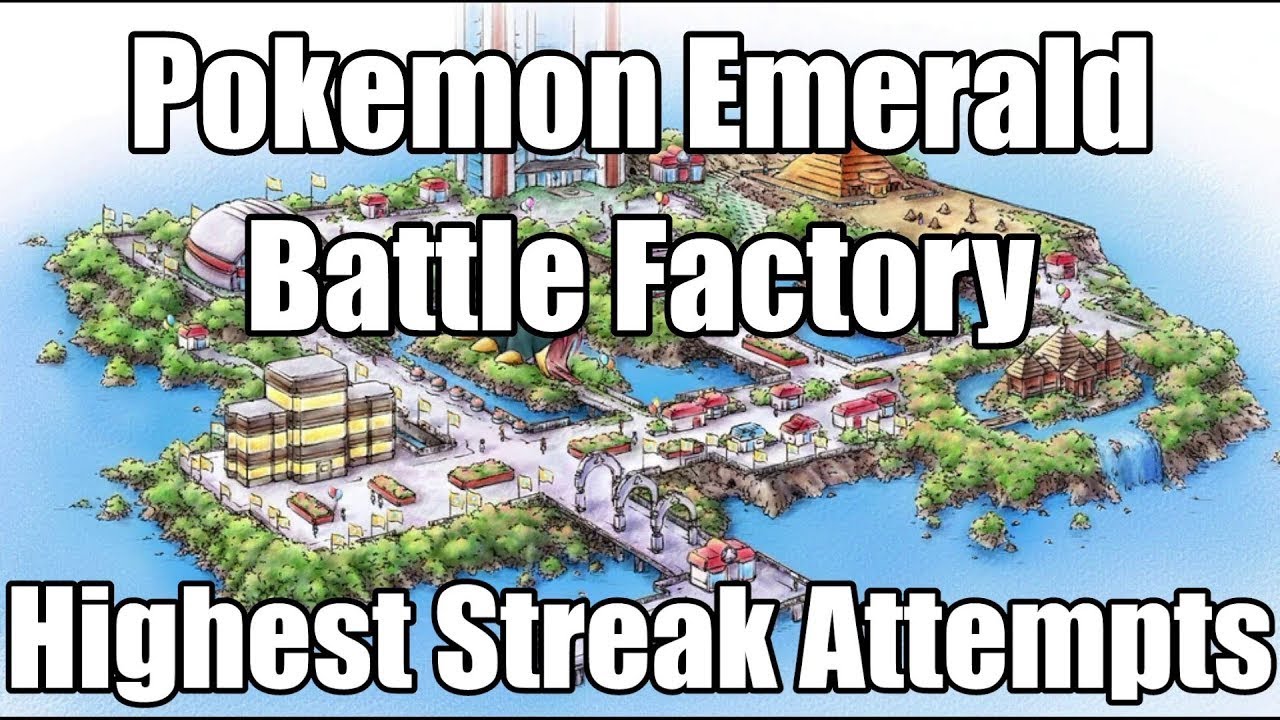 Pokemon Emerald Battle Factory - Highest Streak Attempt (L50 Singles)