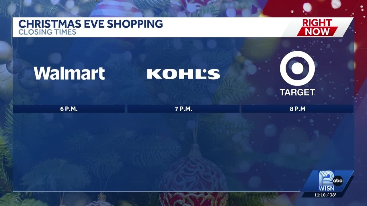 Christmas Eve grocery store hours around Milwaukee