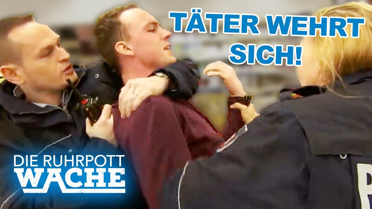 Festnahme im Supermarkt! T&auml;ter versucht zu fliehen! | Die Ruhrpottwache | SAT.1