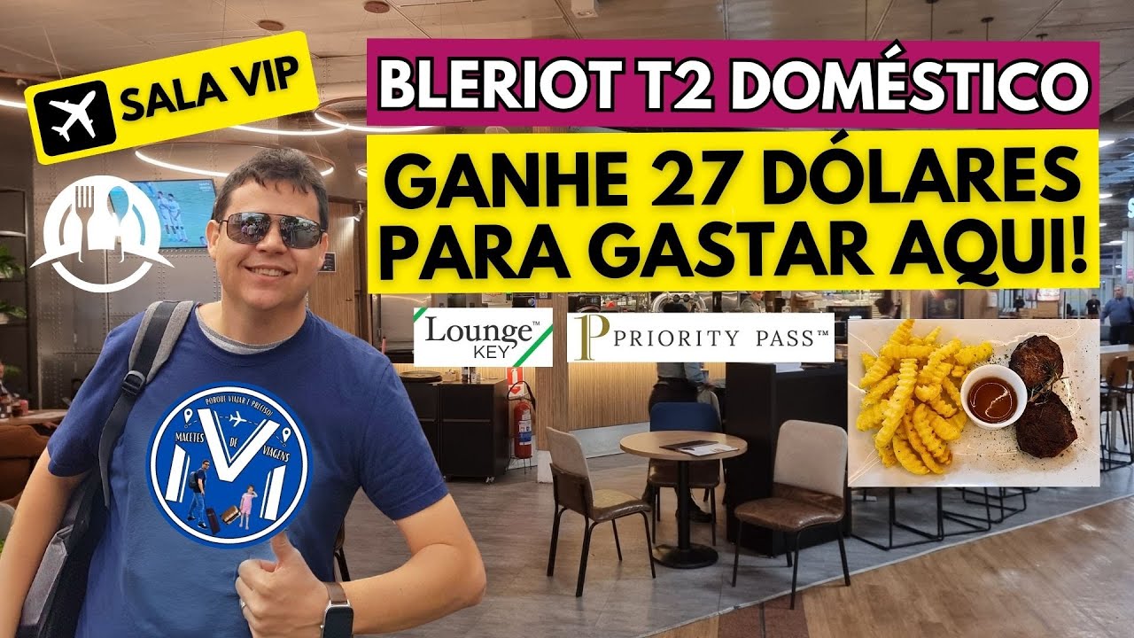 BLERIOT BAR & LOUNGE: VOU TE MOSTRAR COMO VOCÊ VAI COMER DE GRAÇA NO TERMINAL 2 DE GUARULHOS!