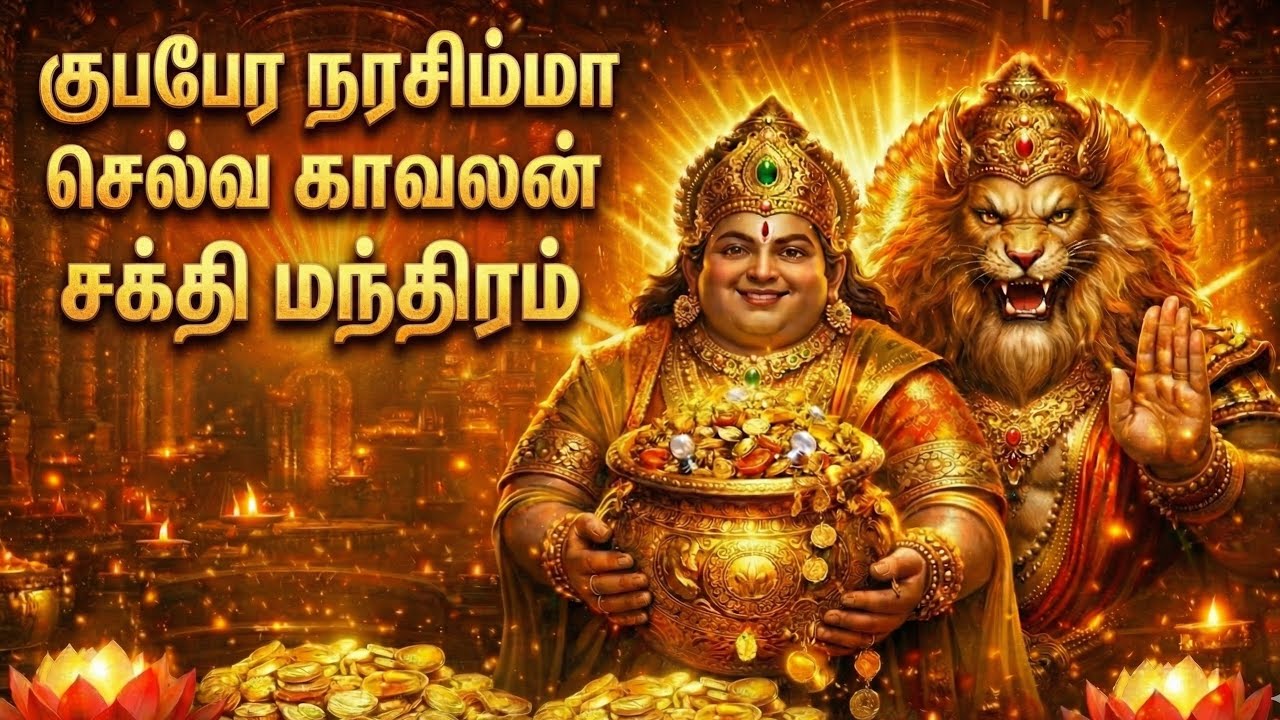 🦁💰 குபேர நரசிம்மர் போற்றி | Kuber Narasimha Tamil Song | Wealth & Protection Mantra
