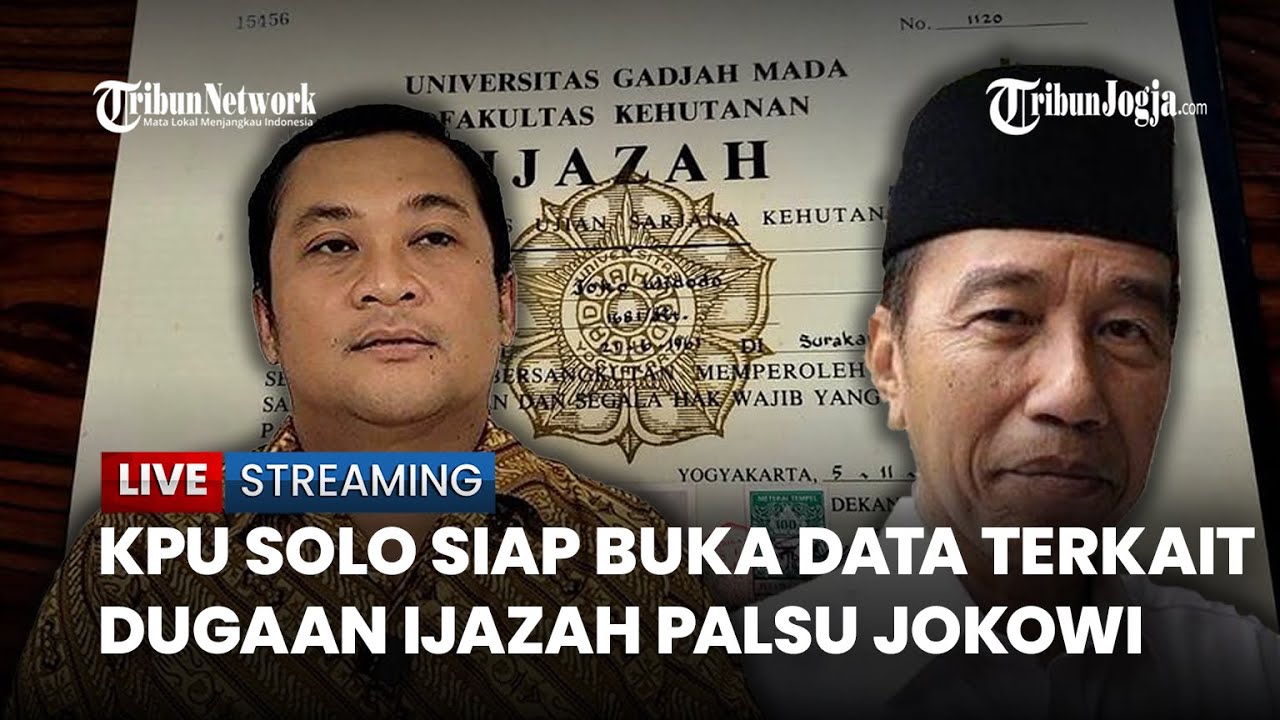🔴 Ketua KPU Solo Nyatakan Siap Beberkan Data di Pengadilan Terkait Kasus Dugaan Ijazah Palsu Jokowi